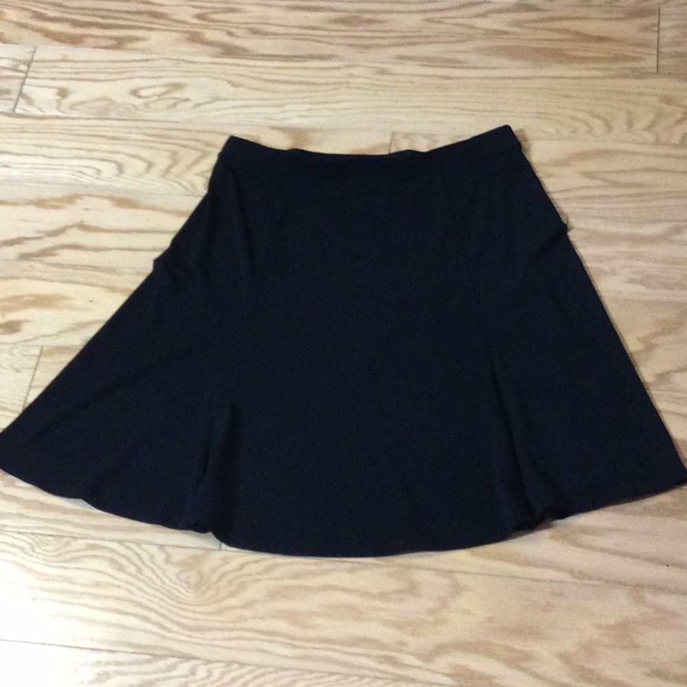 M Axcess black A-line panel stretch skirt